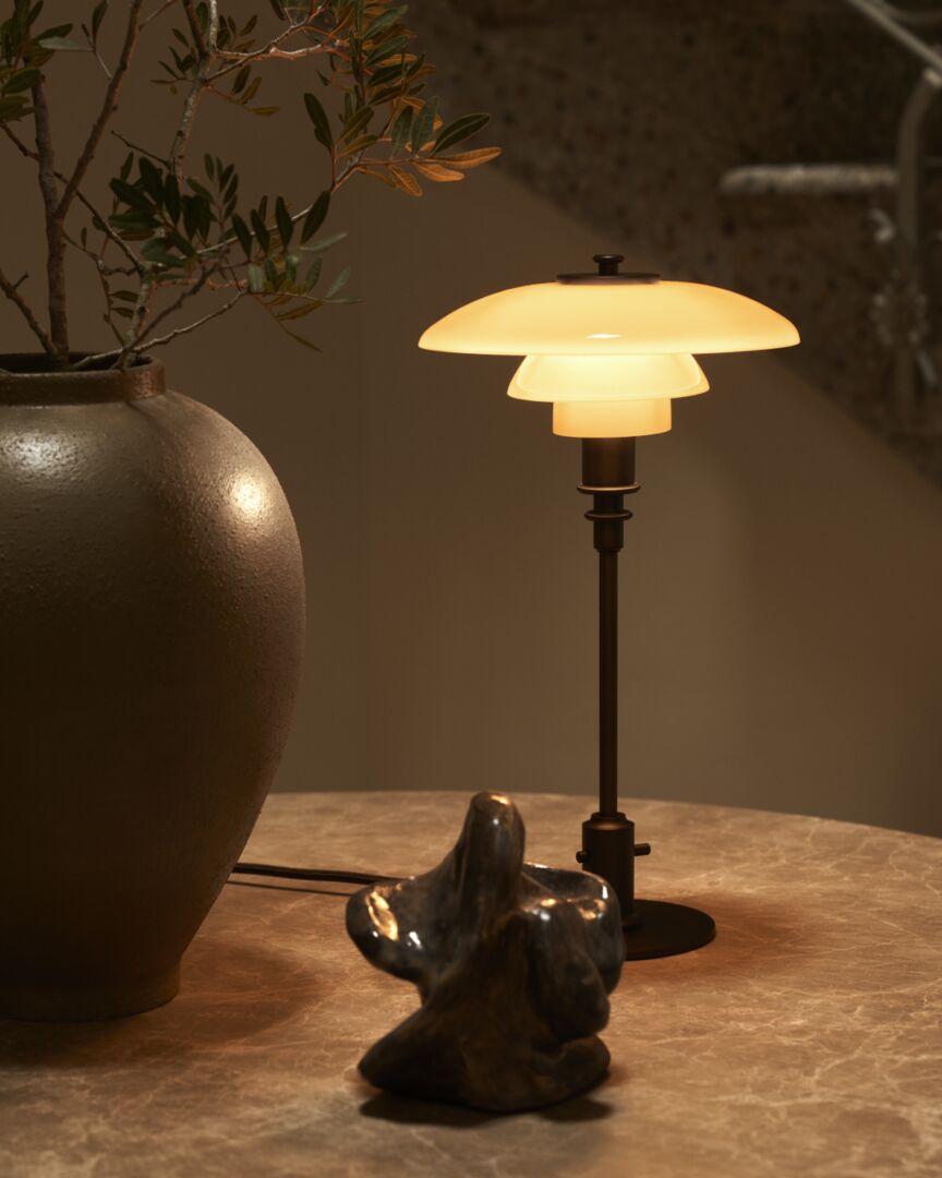 LOUIS POULSEN PH 2/1 Dusty Terracotta Bordlampe - Limited edition